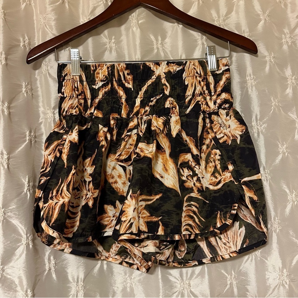 FP Movement x Free People The Way Home Athletic Shorts Brown Black Combo - Picture 2 of 11